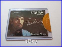 Star Trek Original Series 50th Anniversary Leonard Nimoy Silver Autograph TOS