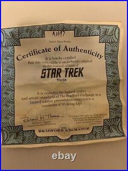 Star Trek Original Series 8 tall Stein from The Bradford Exchange