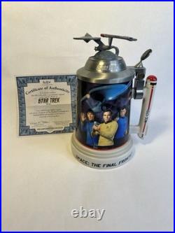 Star Trek Original Series 8 tall Stein from The Bradford Exchange With COA