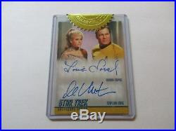 Star Trek Original Series Captains Collection Shatner & Sorel Autograph DA36 TOS