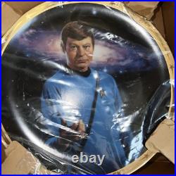 Star Trek Original Series Collector 5 Plates NEW Spock Kirk Uhura Scotty McCoy