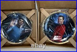 Star Trek Original Series Collector 5 Plates NEW Spock Kirk Uhura Scotty McCoy