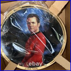 Star Trek Original Series Collector 5 Plates NEW Spock Kirk Uhura Scotty McCoy
