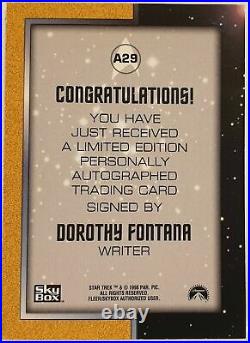 Star Trek Original Series Dorothy Fontana & Roy Jenson Autographs + More (tk)