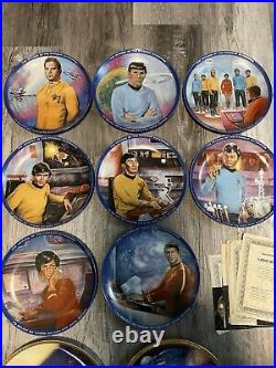 Star Trek Original Series Hamilton Collection Plate Set PLUS 25th Gold Set