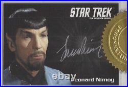 Star Trek Original Series Leonard Nimoy Spock Silver Signature Autograph Card