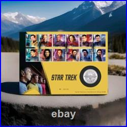 Star Trek Original Series Limited 1 Oz Silver Proof Medal Cover Only 1000 Star Trek Original Series Limited 1 Oz Silver Proof Medal Cover Only 1000