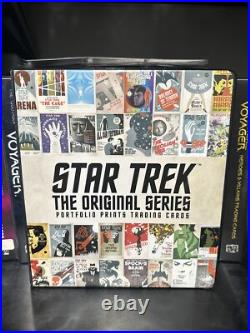 Star Trek Original Series PORTFOLIO PRINTS Base Set (80) + Binder + 2 Promos Star Trek Original Series PORTFOLIO PRINTS Base Set (80) + Binder + 2 Promos