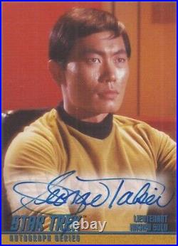 Star Trek Original Series Season 1 A4 George Takei Lt. Sulu Autograph Card