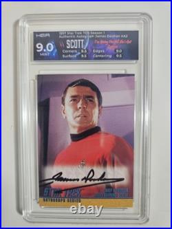 Star Trek Original Series Season 1 Autograph A2 James Doohan HGA 9 PSA Graded