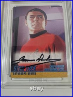 Star Trek Original Series Season 1 Autograph A2 James Doohan HGA 9 PSA Graded