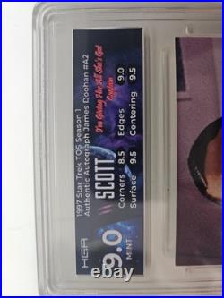 Star Trek Original Series Season 1 Autograph A2 James Doohan HGA 9 PSA Graded