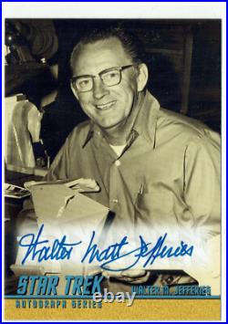 Star Trek Original Series Season 3 Autograph A65 Walter M Jefferies Art Director