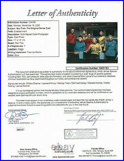 Star Trek Original Series Signed Photo JSA LOA William Shatner Leonard Nimoy