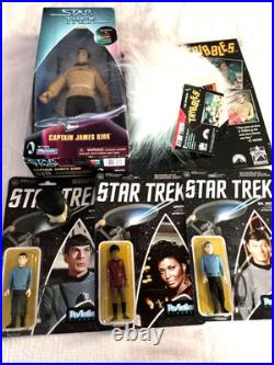 Star Trek Original Series Spock Bones Uhura Super7 & Kirk Figures'97 w Tribble