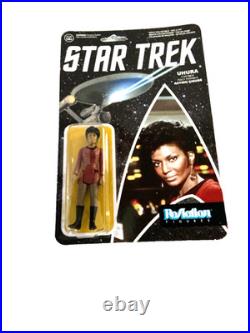 Star Trek Original Series Spock Bones Uhura Super7 & Kirk Figures'97 w Tribble