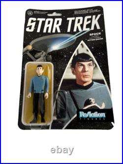 Star Trek Original Series Spock Bones Uhura Super7 & Kirk Figures'97 w Tribble