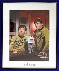 Star Trek Original Series Sulu/Chekov Guaranteed Hand Signed Framed Photo & COA