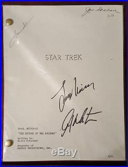 Star Trek Original Series TV Script SIGNED by Doohan, Nimoy, Shatner