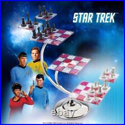 Star Trek Original Series Tri-Dimensional Chess Set Scacchiera Noble Collection