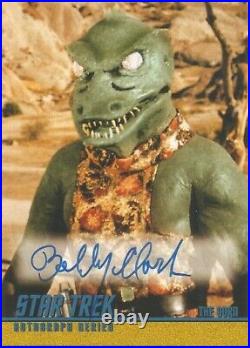 Star Trek Original TOS 40th Ann S1 A122 Bobby Clark The Gorn Autograph Card