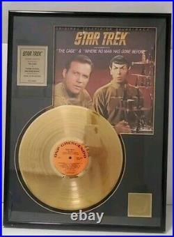 Star Trek Original Television Soundtrack Gold Plated Record