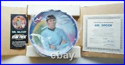 Star Trek Plates- Hamilton Collection 1983 withCOA Original TV Series 9 plates