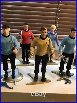Star Trek Playmates 9 Original Series Lot Collection Figures Kirk Spock