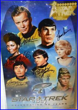 Star Trek Poster Original 5 Signed With Protective Cover