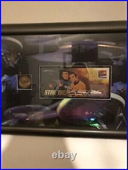 Star Trek Postmark Gallery Stamp Singed By Leonard Nilmoy & William Shatner
