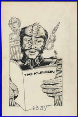 Star Trek RPG The Klingons Original Art Mitch O'Connell 9.5 x 18 in Artwork 1983