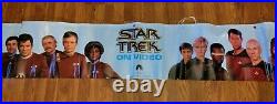 Star Trek Rare Paramount Video Promo Banner Captain Kirk & Captain Picard 1992
