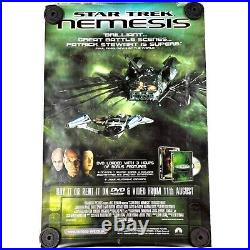 Star Trek Rare Poster Nemesis Promotional Bus Shelter Poster Original 2002 Film