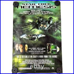 Star Trek Rare Poster Nemesis Promotional Bus Shelter Poster Original 2002 Film