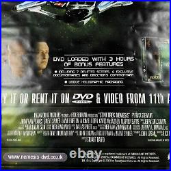 Star Trek Rare Poster Nemesis Promotional Bus Shelter Poster Original 2002 Film