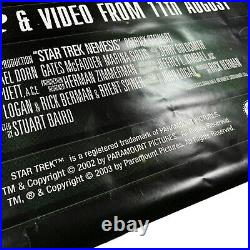 Star Trek Rare Poster Nemesis Promotional Bus Shelter Poster Original 2002 Film