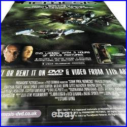 Star Trek Rare Poster Nemesis Promotional Bus Shelter Poster Original 2002 Film Star Trek Rare Poster Nemesis Promotional Bus Shelter Poster Original 2002 Film
