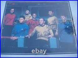 Star Trek Signed Original Crew Framed Photo Limited Edition 98 Of 2500
