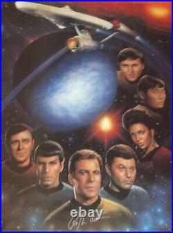 Star Trek Signed William Shatner FIRST FAMILY Ltd Ed #'d Autograph Lithograph