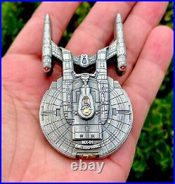 Star Trek Space Ship USS Enterprise CVN-65 Navy CPO Mess Challenge Coin NYPD FBI