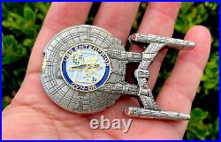 Star Trek Space Ship USS Enterprise CVN-65 Navy CPO Mess Challenge Coin NYPD FBI