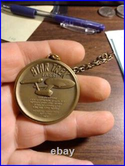 Star Trek Spock And Kirk Medal Ami Bronze 1 1/2 Inchs Number 2 Of 06132
