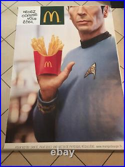 Star Trek Spock Mcdonald's Come As You Are Poster 4x6 D/S French Exclusive