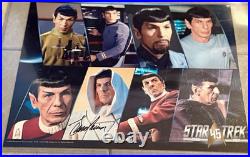 Star Trek Spock Signed 45th Anniversary Photo Collage Autograph Hologram