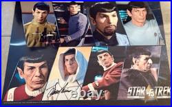 Star Trek Spock Signed 45th Anniversary Photo Collage Autograph Hologram