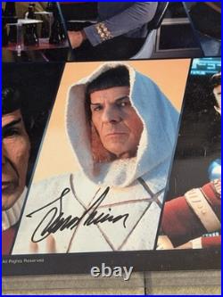 Star Trek Spock Signed 45th Anniversary Photo Collage Autograph Hologram