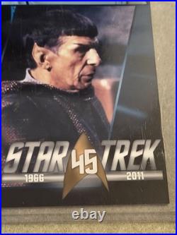 Star Trek Spock Signed 45th Anniversary Photo Collage Autograph Hologram