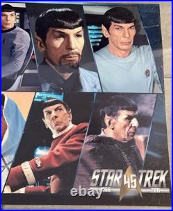 Star Trek Spock Signed 45th Anniversary Photo Collage Autograph Hologram