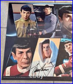 Star Trek Spock Signed 45th Anniversary Photo Collage Autograph Hologram