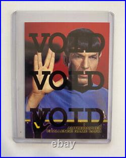 Star Trek Spock Skybox 1998 VOID Autographed Challenge Game Card SUPER RARE
